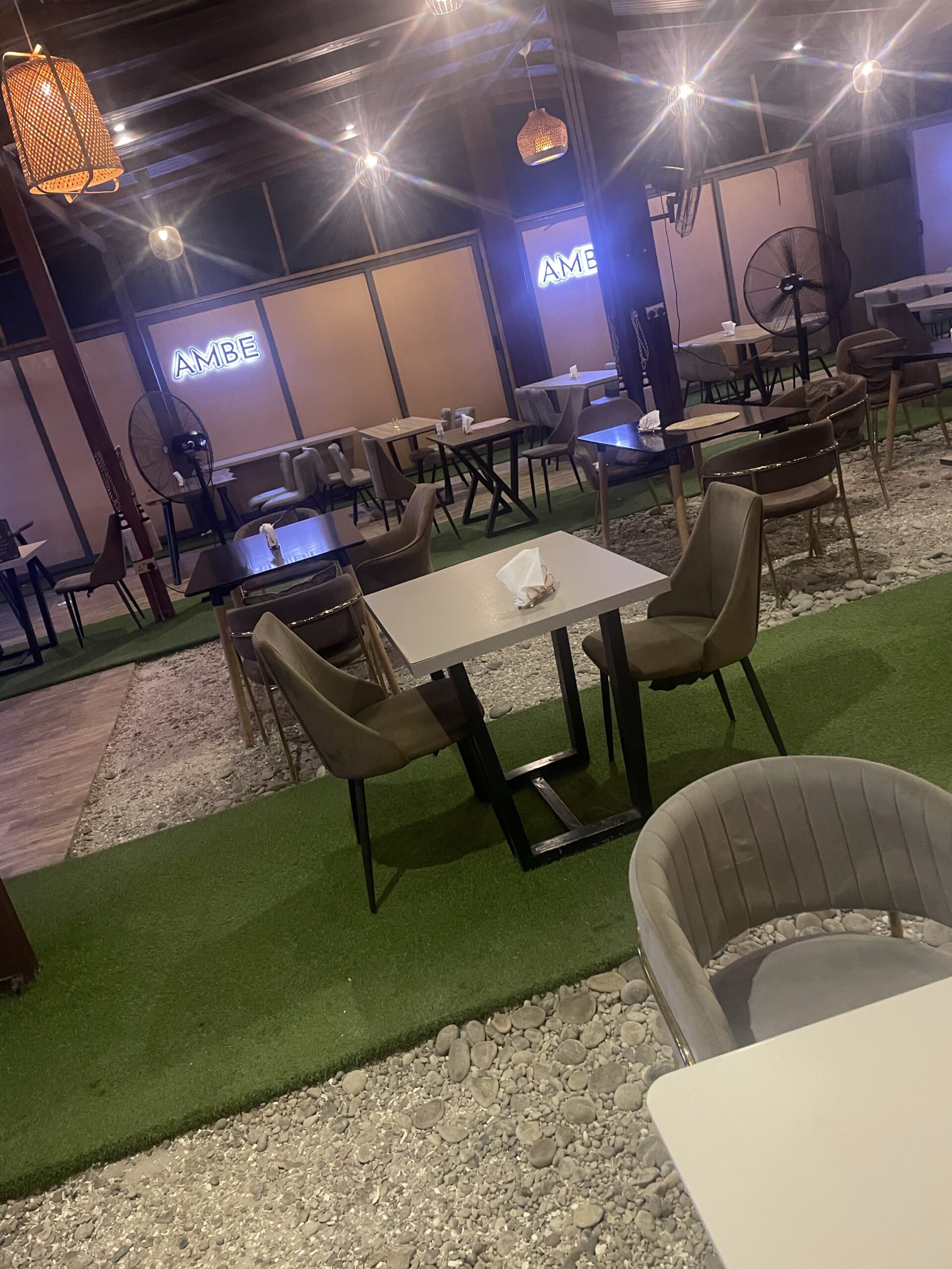 A section of the AMBE restaurant in Kumasi. Picture taken by author in October 2023…
